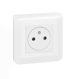 Legrand - Mosaic - Prise de Courant complète - 1 poste (2M) - 16A - 250V - 080251+277802L+278111L