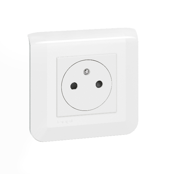 Legrand - Mosaic - Prise de Courant complète - 1 poste (2M) - 16A - 250V - 080251+277802L+278111L