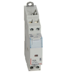 Legrand - Contacteur de puissance bipolaire bobine 230V - 16A - 1O+1F - Réf : 412521