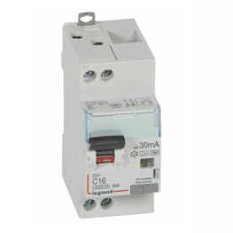 LEGRAND - Disjoncteur Différentiel DX3 P+N - 16A - 30mA - Type F -Réf : 410753