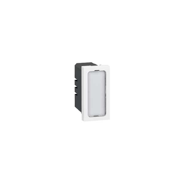 Legrand Mosaic - Voyant antimicrobien simple 230V 1W Mosaic 1M avec 4 étiquettes de couleur - Réf : 078501