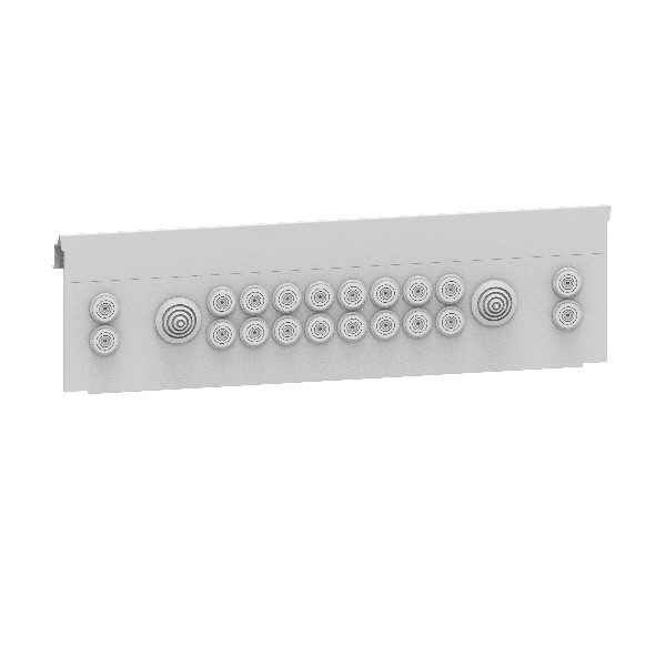 Legrand - Panneau avec œillets pour coffret de distribution métal 24 modules XL3 HP 160 - Réf : 1PPC24CS
