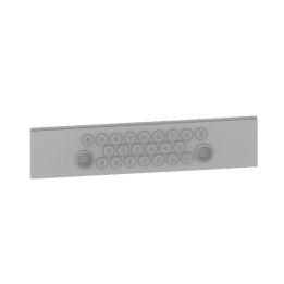 Legrand - Panneau avec œillets pour coffret de distribution plastique 24 modules XL3 HP 160 - Réf : 1PEP24