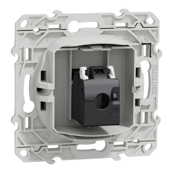 Schneider - Odace 2011 - Prise RJ45 Grade 3 - Catégorie 6 STP - Multimédia - IDC - Anthracite - Réf : S540476