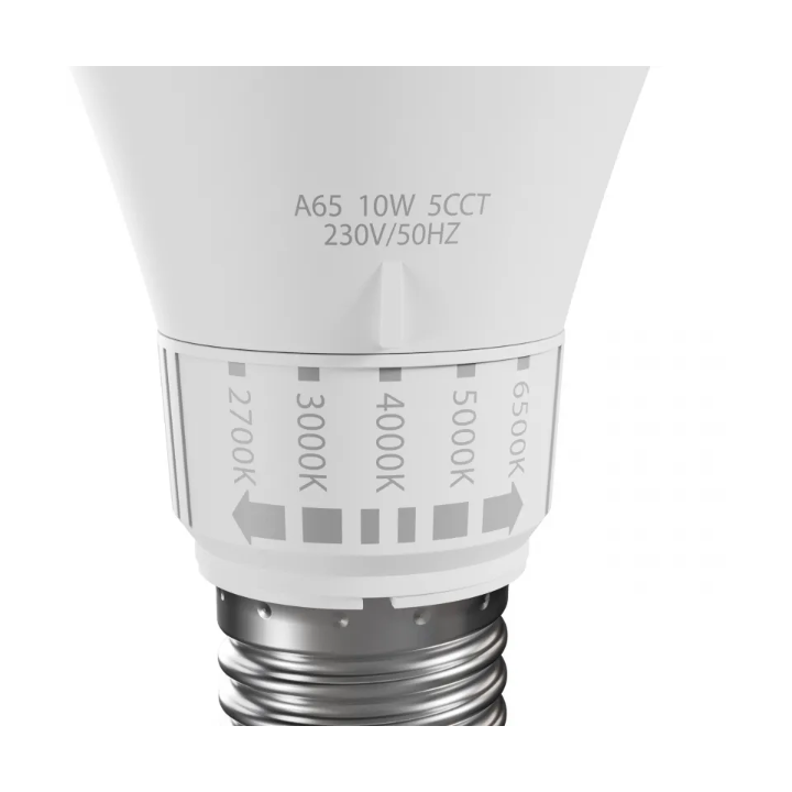 Spectrum - Ampoule LED E-27 - LED GLS 10W - Angle 270° - 5 CCT -1100lm - Réf : WOJ+14715