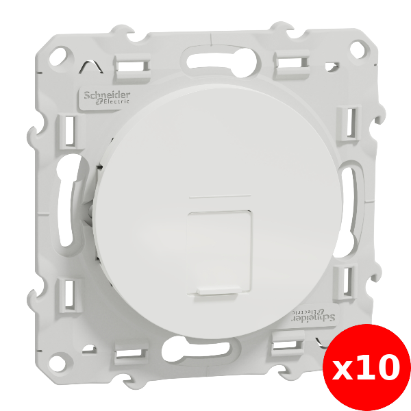 Schneider Odace - Prise RJ 45 cat 6 STP Grade 3 - s520476x10
