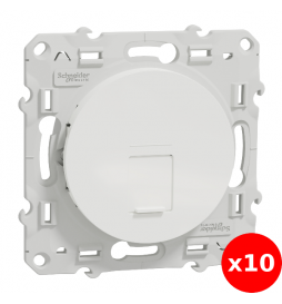 Schneider Odace - Prise RJ45 Cat.6 UTP - s520475x5