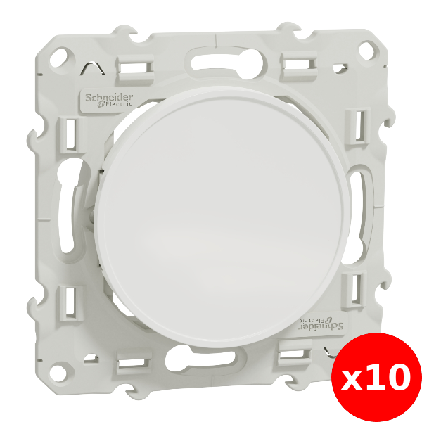 Schneider Odace - Obturateur blanc à vis - Réf : S520666x10