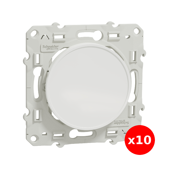 Schneider Odace - Obturateur blanc à vis - Réf : S520666x10