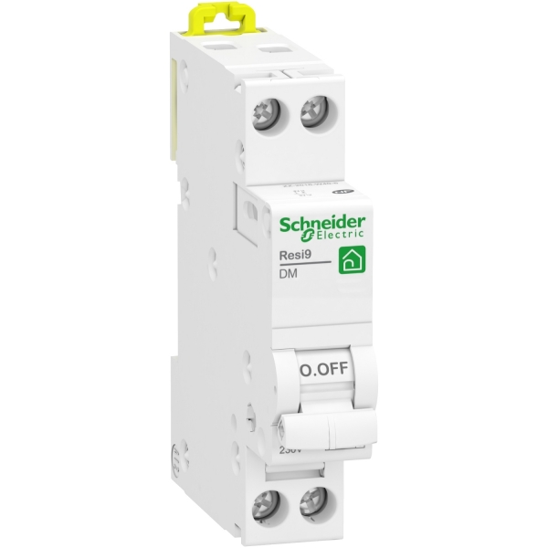SCHNEIDER - Resi9 - disjoncteur modulaire - 1P+N - 2A - courbe C - peignable - Réf : R9PFC602