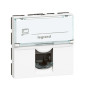 Legrand - Mosaic - Prise RJ45 Cat. 6 FTP - 2 Modules - Blanc - Réf : 076565