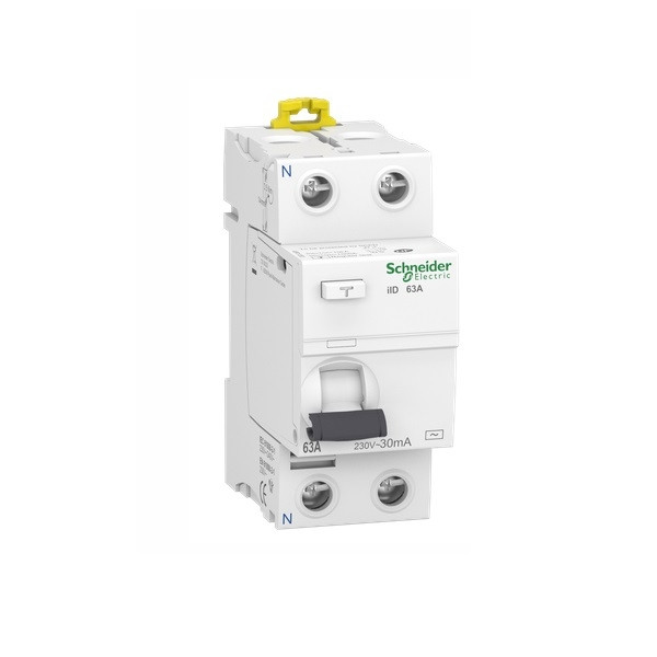 SCHNEIDER - Interrupteur Différentiel 2P - 63A - 30mA - AC - A9R11263
