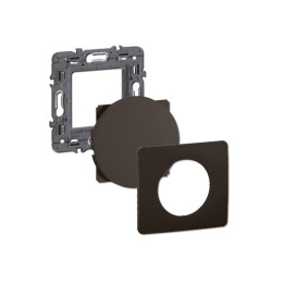 Legrand - Céliane 2024 - Obturateur complet noir - 1 poste - Réf : CZ0210 + CP0101