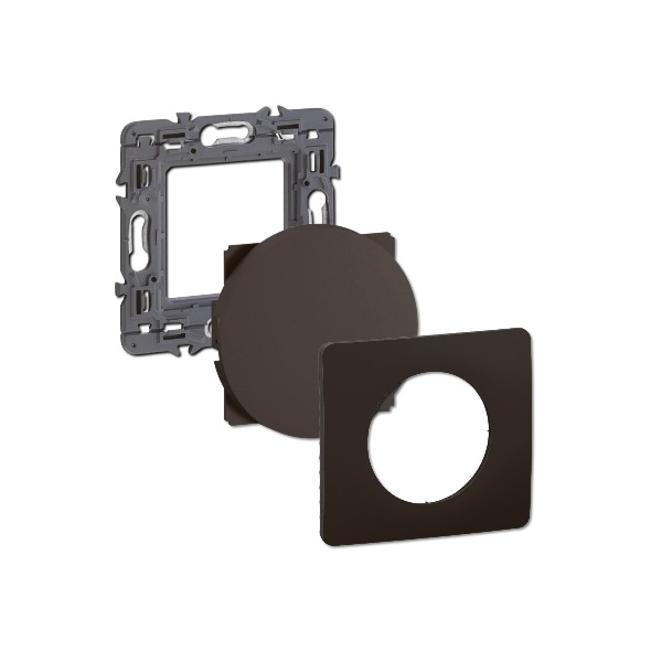 Legrand - Céliane 2024 - Obturateur complet noir - 1 poste - Réf : CZ0210 + CP0101