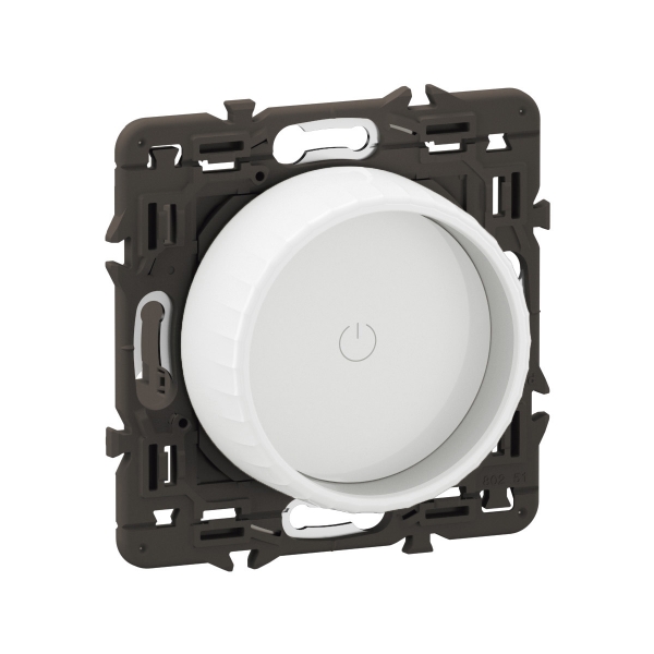 Legrand - Céliane 2024 - Variateur avec ou sans neutre - 200W - LED - Blanc - SANS PLAQUE - 1 poste - Réf : CX0408