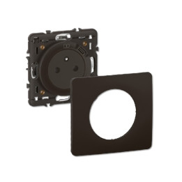 Legrand - Céliane 2024 - Prise surface avec prise USB type C - Noir - Avec support et enjoliveur - COMPLET - Réf : CJ0140