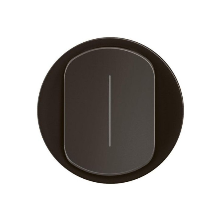 Legrand - Céliane 2024 - Enjoliveur pour interrupteur ou va-et-vient témoin - Noir - Réf : CN0007