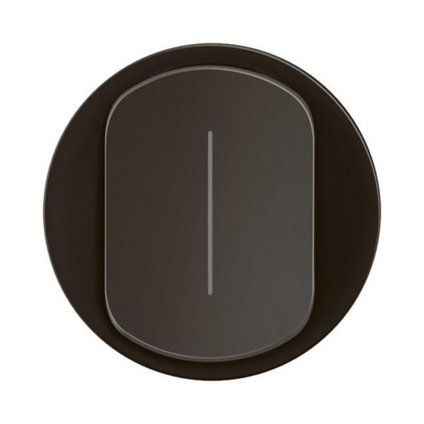 Legrand - Céliane 2024 - Enjoliveur pour interrupteur ou va-et-vient témoin - Noir - Réf : CN0007