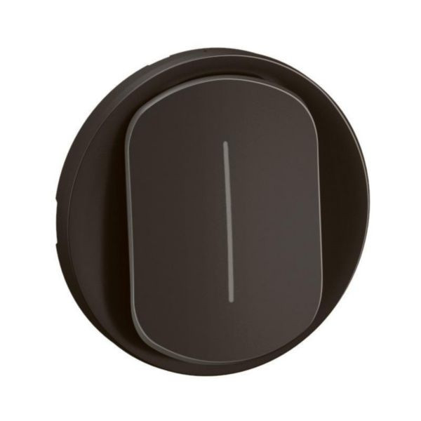 Legrand - Céliane 2024 - Enjoliveur pour interrupteur ou va-et-vient témoin - Noir - Réf : CN0007