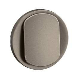 Legrand - Céliane 2024 - Enjoliveur pour interrupteur et ou va-et-vient - Titane - Réf : CT0001