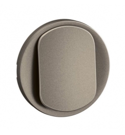 Legrand - Céliane 2024 - Enjoliveur pour interrupteur et ou va-et-vient - Titane - Réf : CT0001
