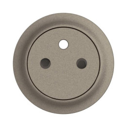 Legrand - Céliane 2024 - Enjoliveur pour prise de courant fort 2P+T - Surface Confort - Titane - Réf : CT0111