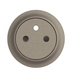 Legrand - Céliane 2024 - Enjoliveur pour prise de courant fort 2P+T - Surface Confort - Titane - Réf : CT0111