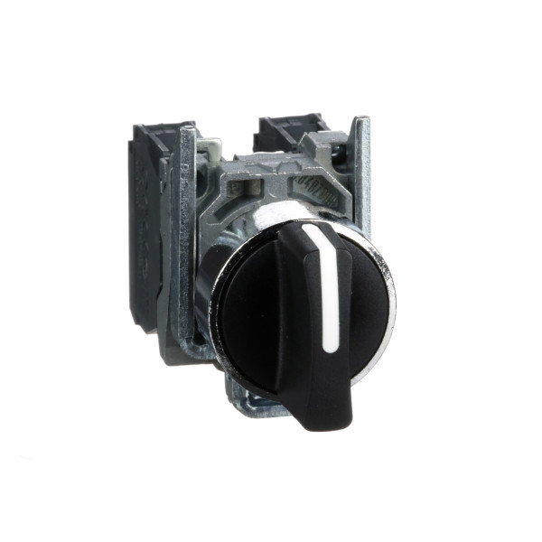 Schneider - Harmony XB4 - Bouton tournant noir Ø22 - à manette - 3 positions Fixes- 2F - Réf. XB4BD33