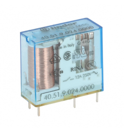 Finder - Relais circuit imprimé 1RT - 12A - 24V - DC - Réf :  405190240000