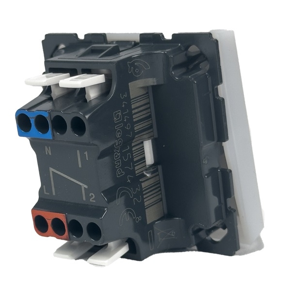 Legrand - Interrupteur ou va-et-vient 10AX Mosaic Easy-Led - 2M - Blanc - Réf : 077011L