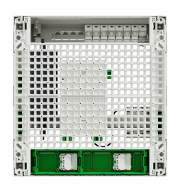 Schneider - Resi9 - Coffret VDI Box 18M2R  - Switch 9ports PoE - 2 prises - grade 3TV 8xRJ45 cat6a - Réf : R9H18402VDIXS