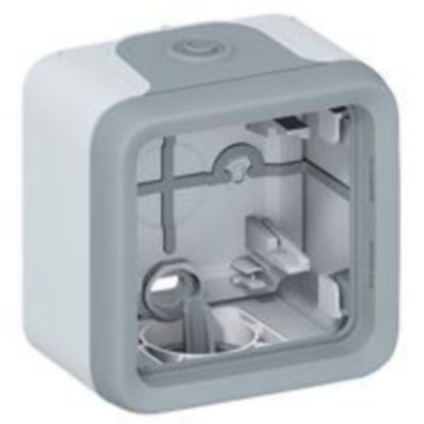 Legrand - Boîtier à embouts Prog Plexo composable - 1 poste - gris - Réf : 069651 Legrand - Boîtier à embouts Prog Plexo composable - 1 poste - gris - Réf : 069651