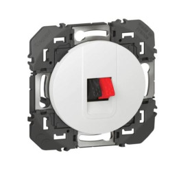 Legrand - Prise haut-parleur simple Dooxie - finition blanc - Réf : 600381