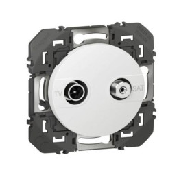Legrand - Prise TV-SAT étoilé blindée Dooxie - finition Blanc - Réf : 600356