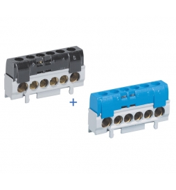 Legrand - Bornier isolé Phase + Neutre - Réf : 004816+004815