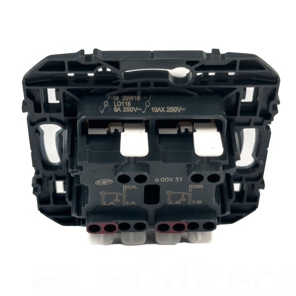 Legrand - Dooxie - Transformeur interrupteur - 5 fonctions va-et-vient et poussoir - finition blanc - Réf : 600031