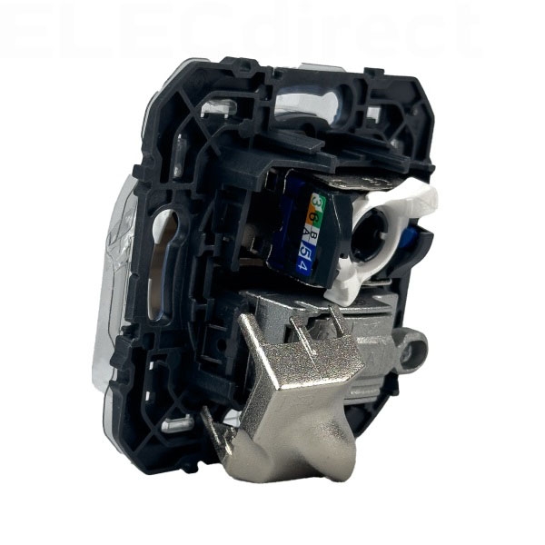 Legrand - Prise TV  et RJ45 CAT6 STP Dooxie - finition Blanc  - Réf : 600352