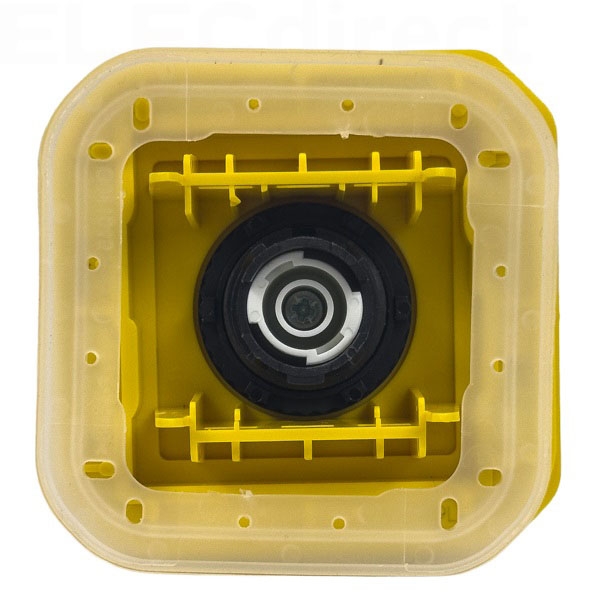 Legrand - Plexo - Coup de poing d'urgence - poussoir - Encastré - déverrouillage 1/4 tour - IP55/IK08 - Réf : 069549L+069681L