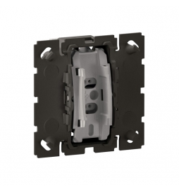 Legrand - Céliane 2024 - Poussoir avec voyant témoin complet blanc 1 poste - Réf : 080251 + CM0033 + CM0222 + CB0007 + CP0001