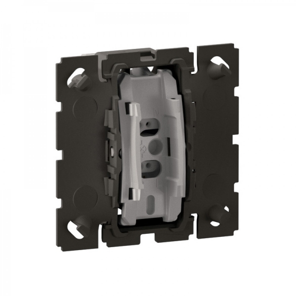 Legrand - Céliane 2024 - Poussoir avec voyant témoin complet blanc 1 poste - Réf : 080251 + CM0033 + CM0222 + CB0007 + CP0001