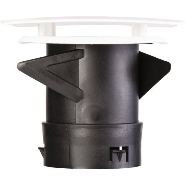 Atlantic - Bouche d'extraction et insufflation universelle PB 80 LINE NP avec manchon court ø80mm - Sanitaire - Réf : 412219