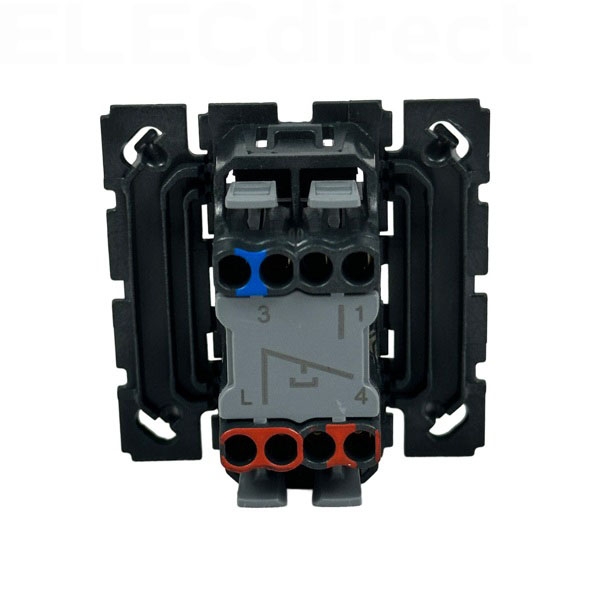 Legrand - Céliane 2024 - Poussoir avec voyant témoin complet blanc 1 poste - Réf : 080251 + CM0033 + CM0222 + CB0007 + CP0001