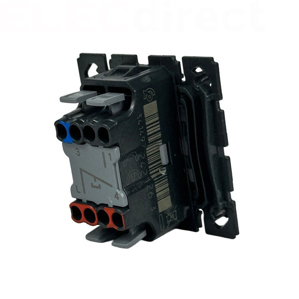 Legrand - Céliane 2024 - Poussoir avec voyant témoin complet blanc 1 poste - Réf : 080251 + CM0033 + CM0222 + CB0007 + CP0001