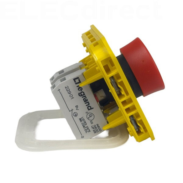 Legrand - Plexo - Coup de poing d'urgence - poussoir - Composable - déverrouillage 1/4 tour - IP55/IK08 - Réf : 069549L