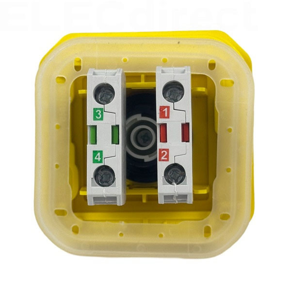 Legrand - Plexo - Coup de poing d'urgence - poussoir - Composable - déverrouillage 1/4 tour - IP55/IK08 - Réf : 069549L