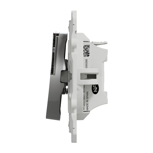 Schneider - Poussoir Porte Etiquette Odace - Alu - Réf : S530266