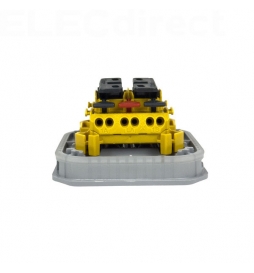 Legrand Plexo - Commande double - 3 fonctions - composable - étanche - IP55/IK08 - Gris - Réf : 069525L