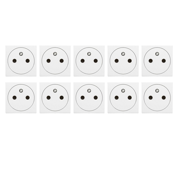 Plaque 2 Modules Pour Boîte Ronde, Ave 44P32B