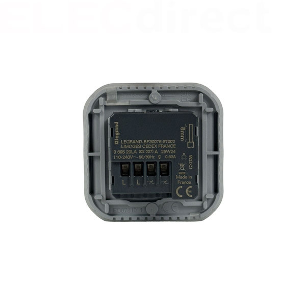 Legrand - Plexo - Détecteur mural universel - Infrarouge - Saillie - Blanc- IP55/IK07 - Réf : 069520LA+069689L