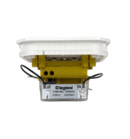Legrand - Plexo - Poussoir NO+NF lumineux - 10A - 250V - composable - étanche - IP55/IK08 - Blanc - Réf : 069616L
